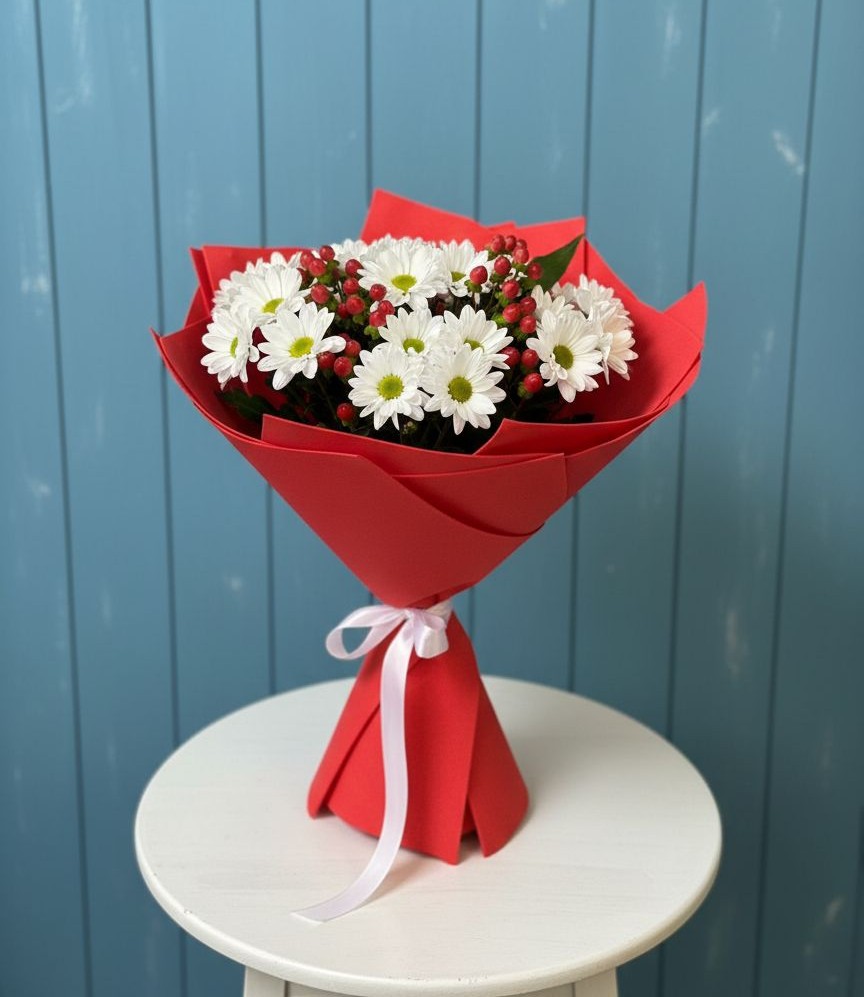 Букет цветов из: Хризантемы в Калачинске