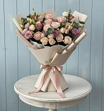 Букет цветов из:  Розы и Лизиантусы #REPLACE_PRED# Калачинске