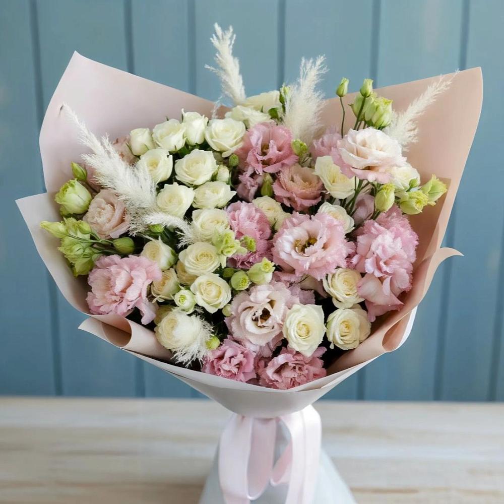 Букет цветов из: Альстромерии и Розы в Калачинске