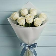 Букет 7 Белых роз Эдлесс Лав #REPLACE_PRED# Калачинске