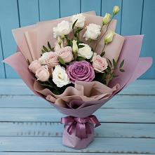 Букет цветов из:  Розы и Лизиантусы в Калачинске