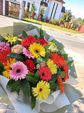 Букет цветов из:  Герберы #REPLACE_PRED# Калачинске