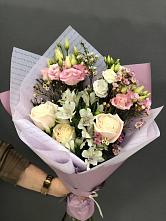 Букет цветов из:  Альстромерии, Розы и Лизиантусы #REPLACE_PRED# Калачинске