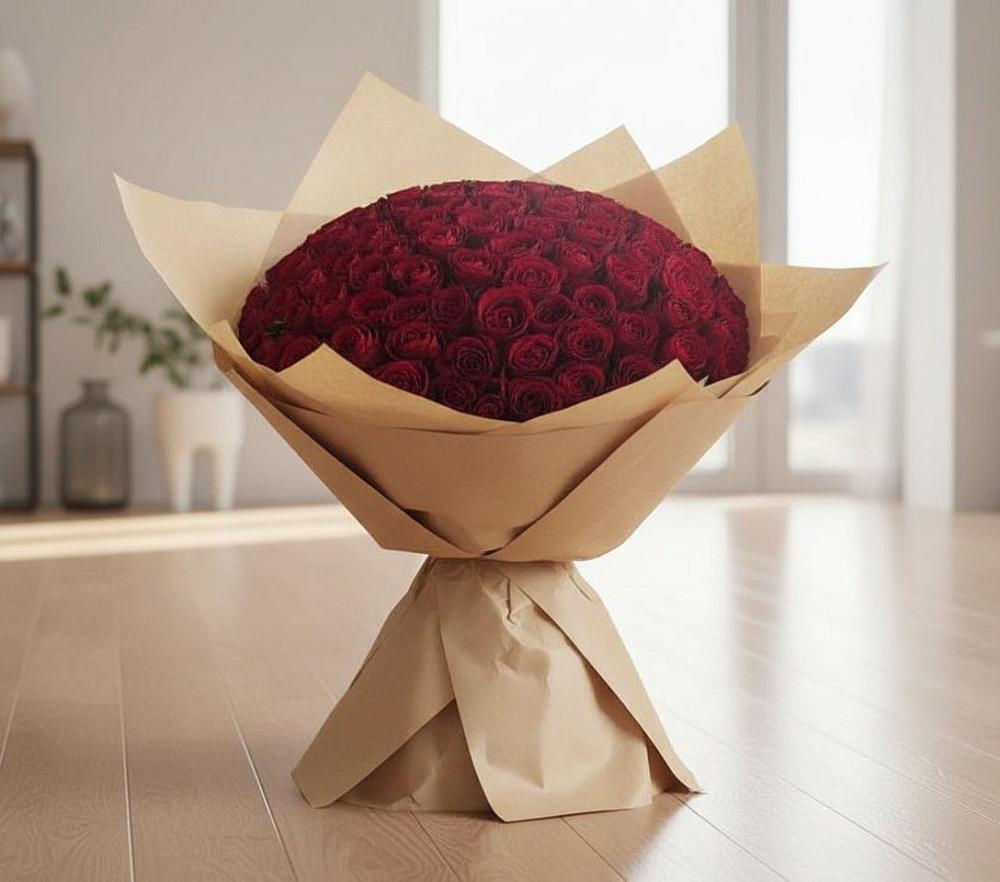 Букет 101 Красная роза в Калачинске