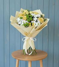 Букет цветов из:  Хризантемы и Розы #REPLACE_PRED# Калачинске