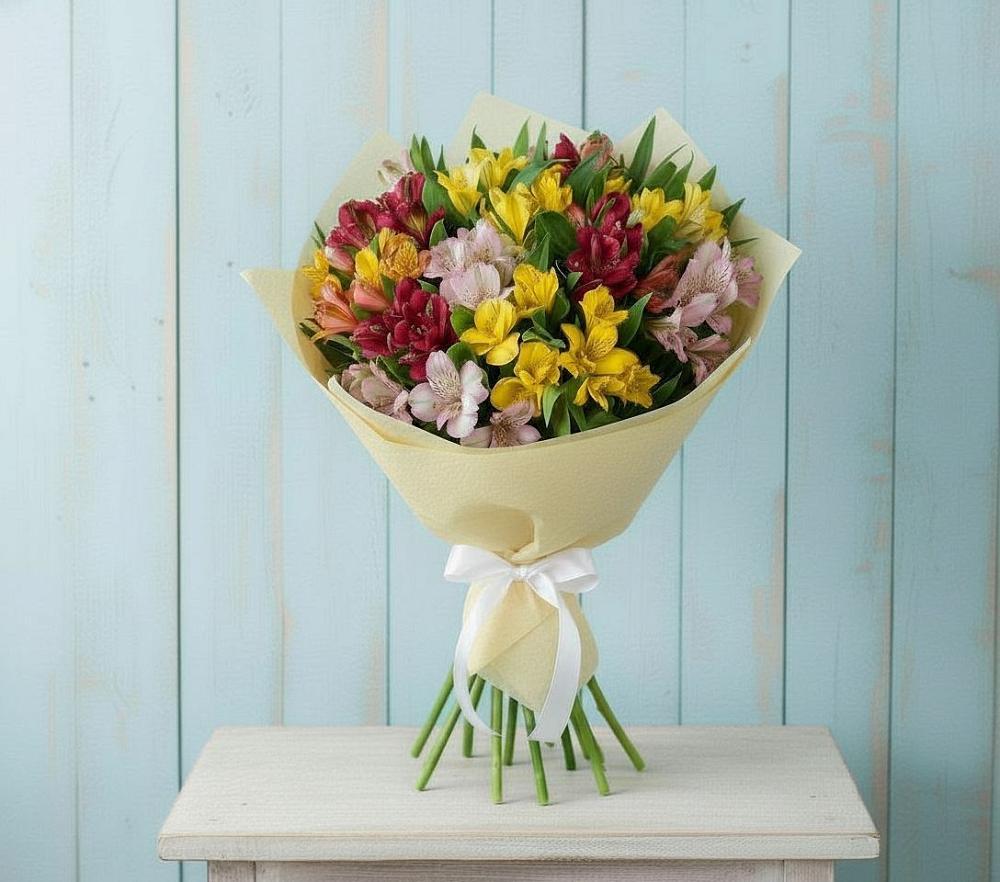 Букет цветов из: Альстромерии в Калачинске