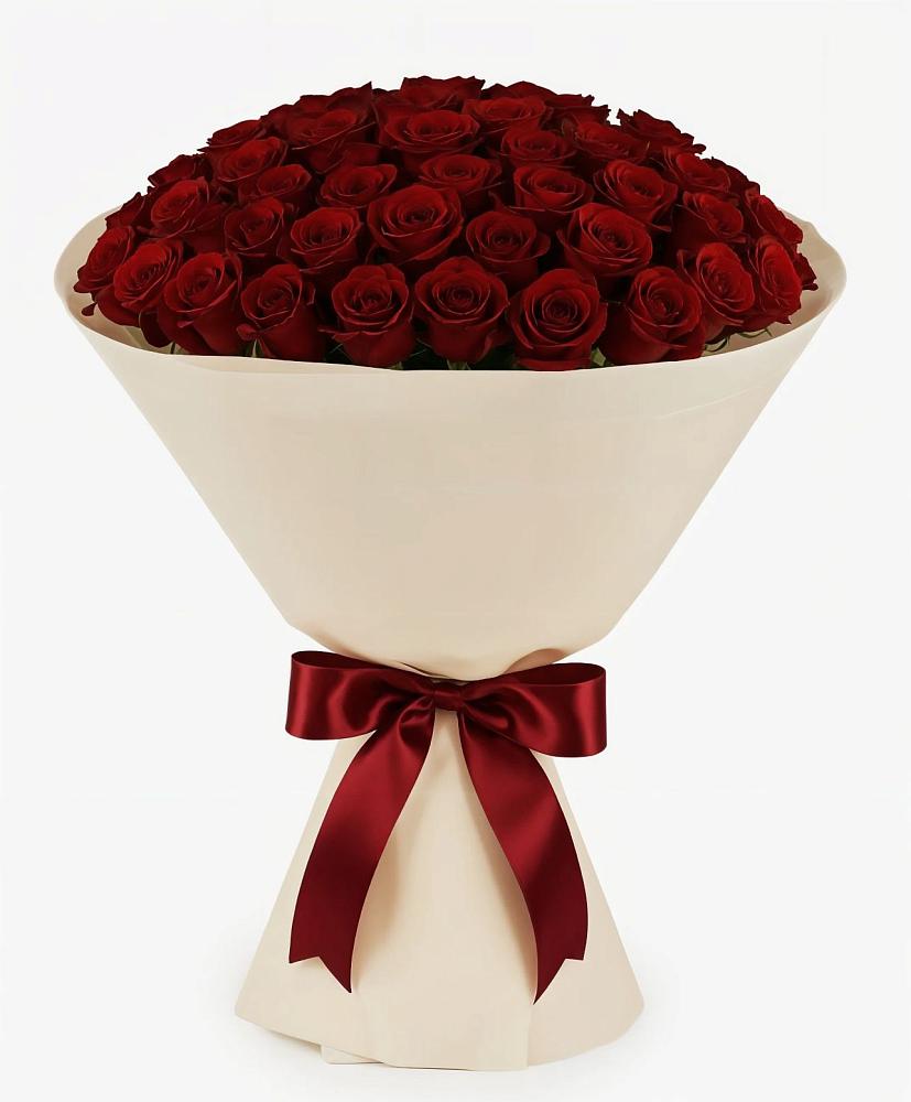 Букет 101 Бордовая роза Блэк Бакарра в Калачинске